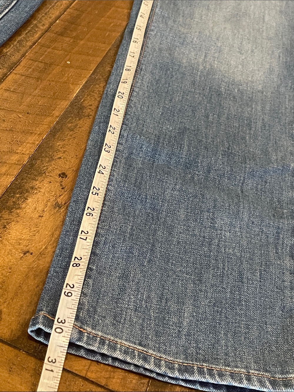 American Eagle Outfitters Light Blue Straight-Leg Jeans D37 - Picture 9 of 14